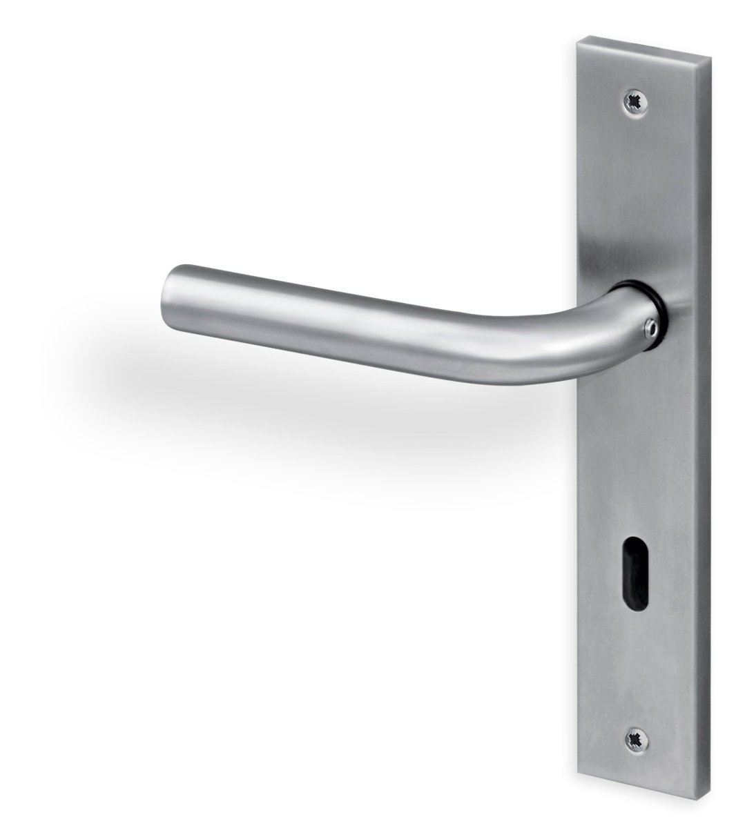 Türgriff Edelstahl matt poliert Linus Langschild eckig - Meine Tür
