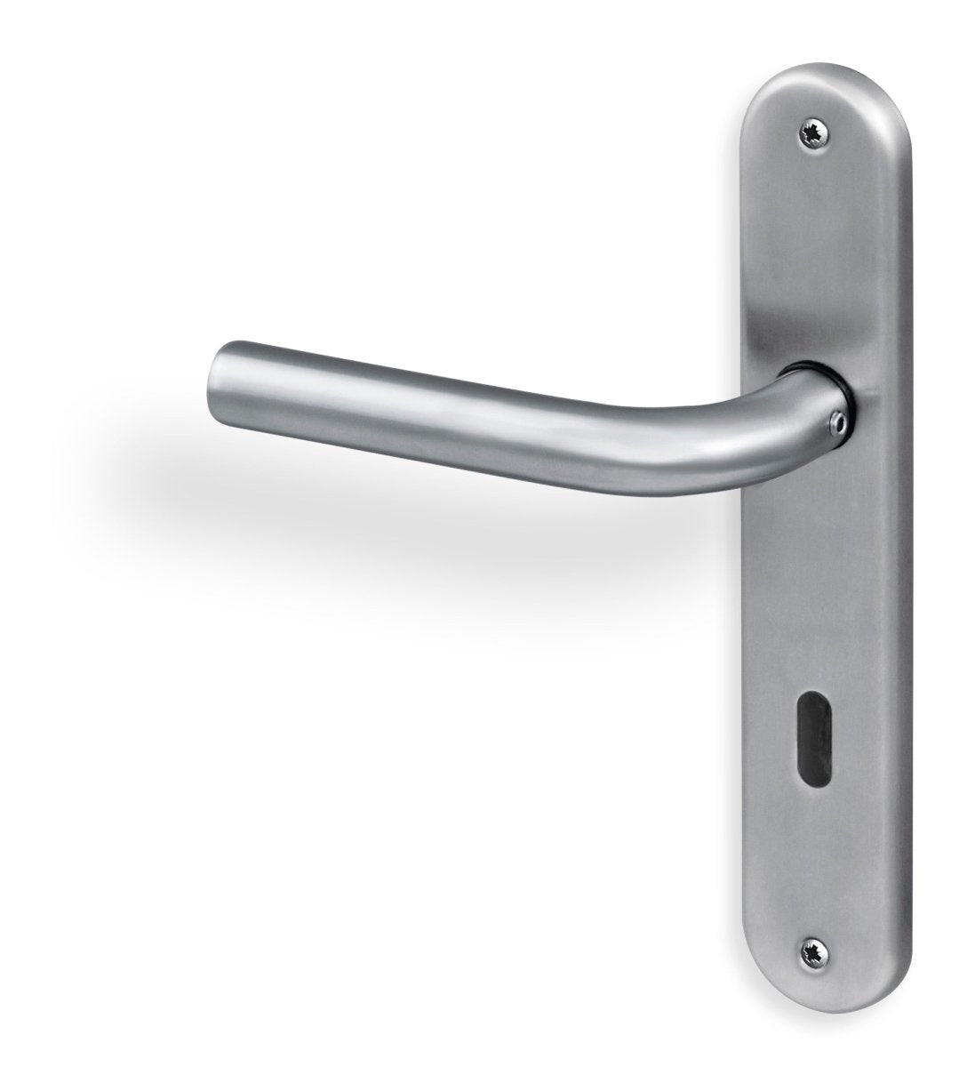 Türgriff Edelstahl matt poliert Linus Langschild rund - Meine Tür