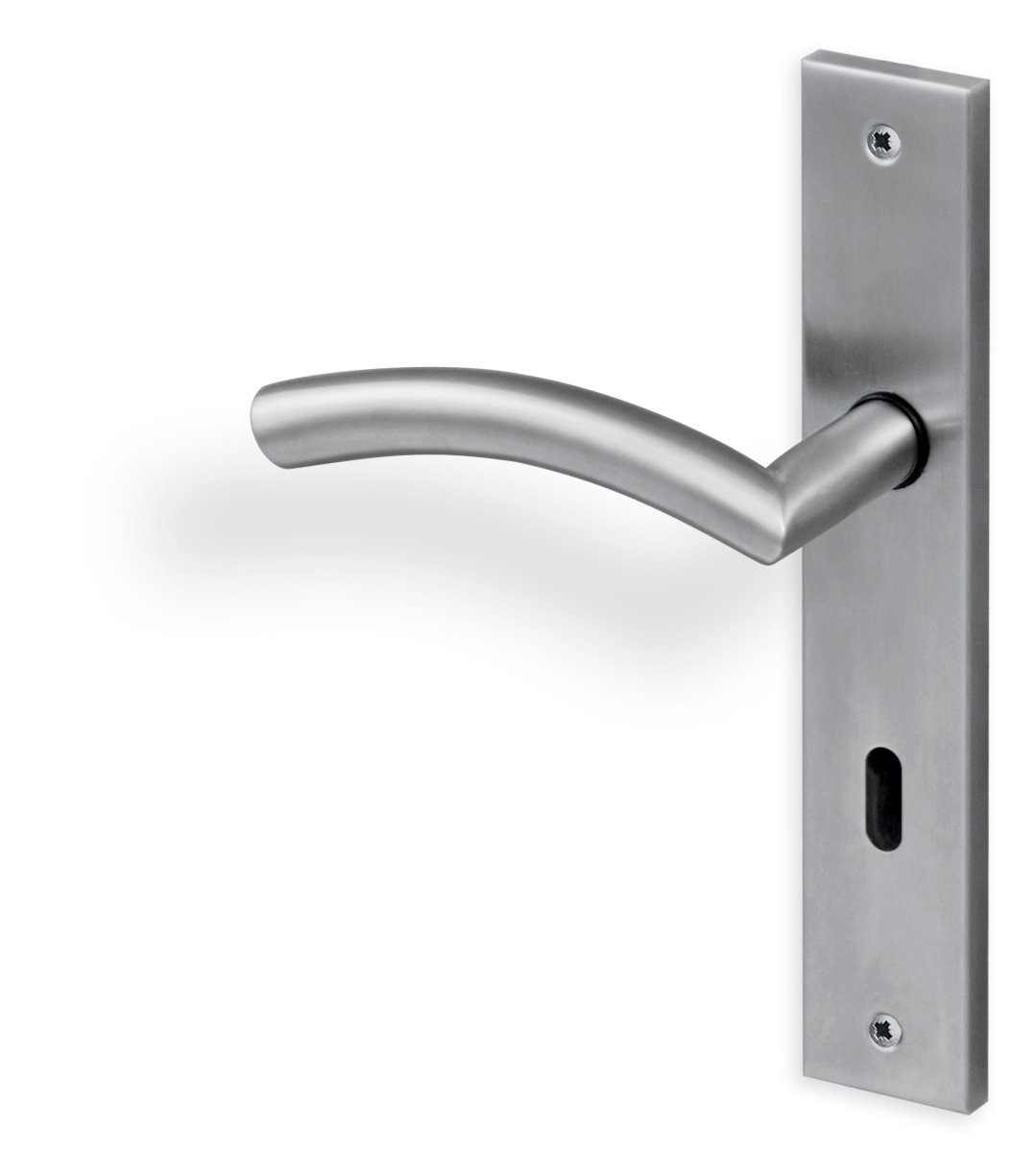 Türgriff Edelstahl matt poliert Swing Langschild eckig - Meine Tür