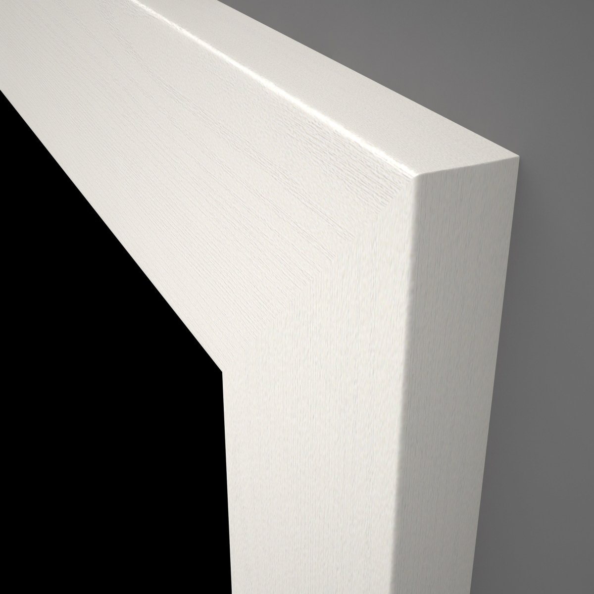 WE-Tür Zarge CPL Esche weiß Struktur mit kleiner Rundkante - Meine Tür