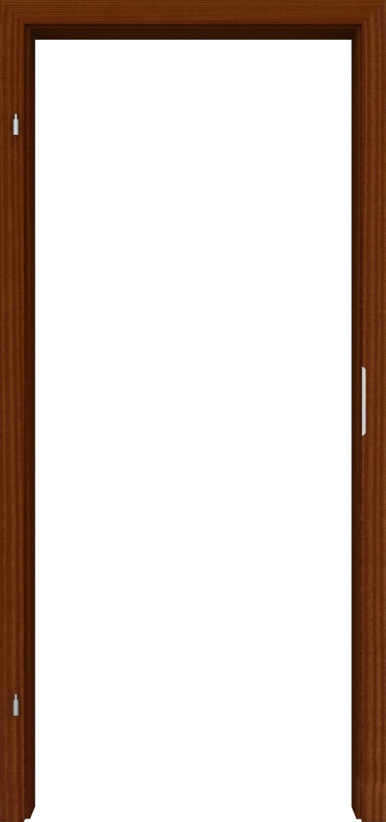 WE-Tür Zarge Echtholz Mahagoni lackiert mit eckiger Kante - Meine Tür