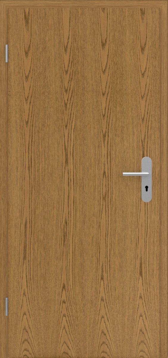 Wohnungseingangstür Echtholz Eiche Rustikal P43 gebeizt - Meine Tür