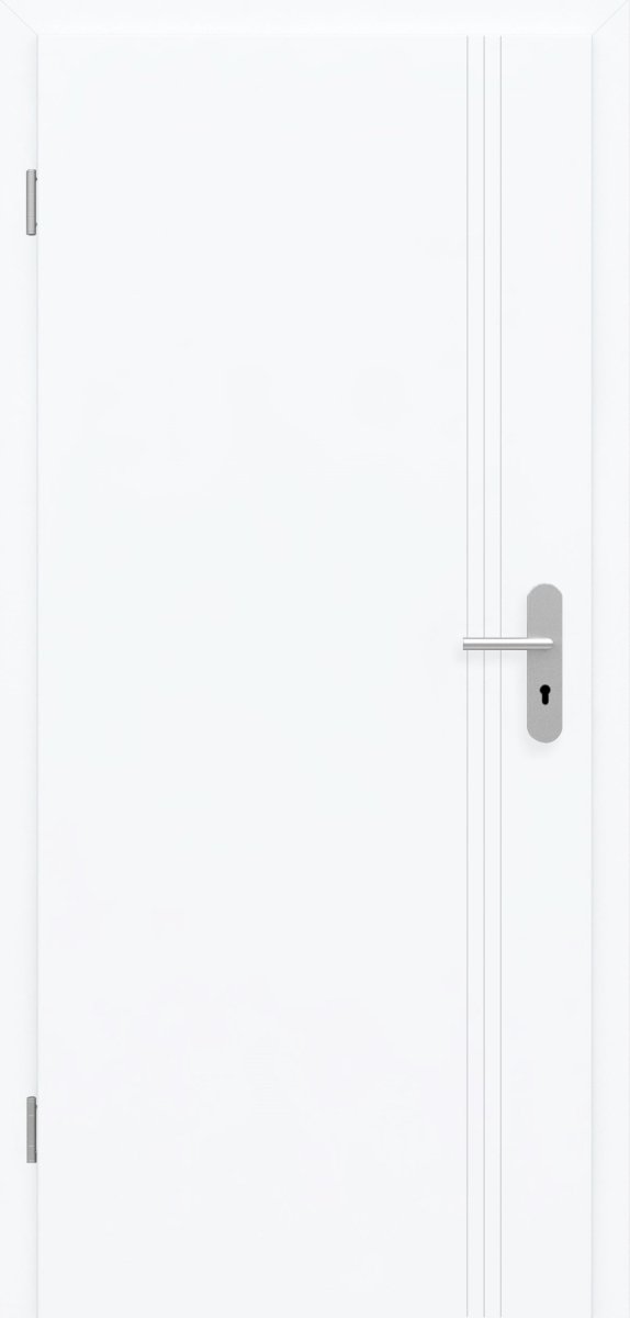Wohnungseingangstür mit Zarge Boho G6 Weißlack RAL 9003 - Meine Tür