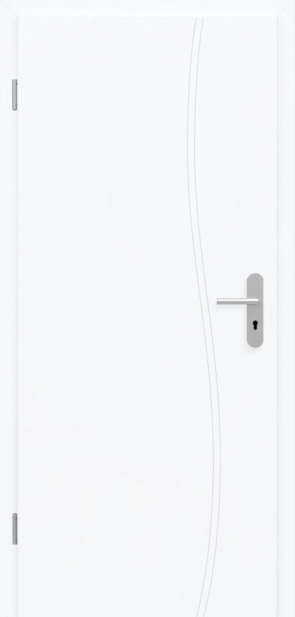Wohnungseingangstür mit Zarge Boho G9 Weißlack RAL 9003 - Meine Tür