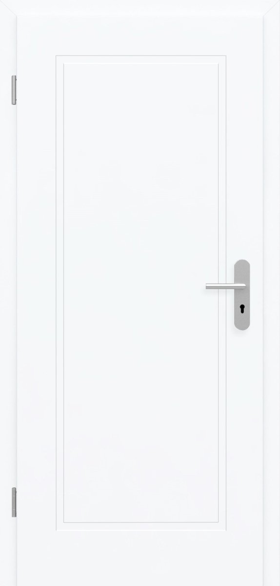 Wohnungseingangstür mit Zarge Sanela 1G Weißlack RAL 9003 - Meine Tür
