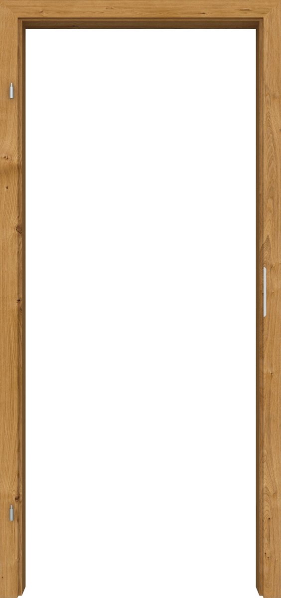 Zarge Echtholz Asteiche matt lackiert mit eckiger Kante - Meine Tür