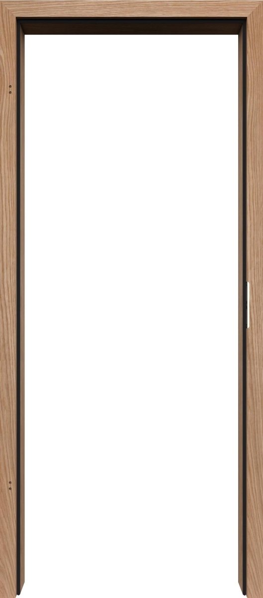 Zarge Echtholz Weisseiche lackiert mit eckiger Kante EE - Lebo - Meine Tür