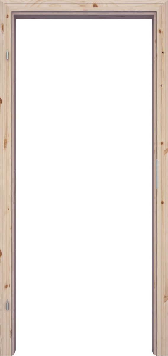 Zarge Kiefer astig Massivholz roh mit profilierter Bekleidung - Meine Tür