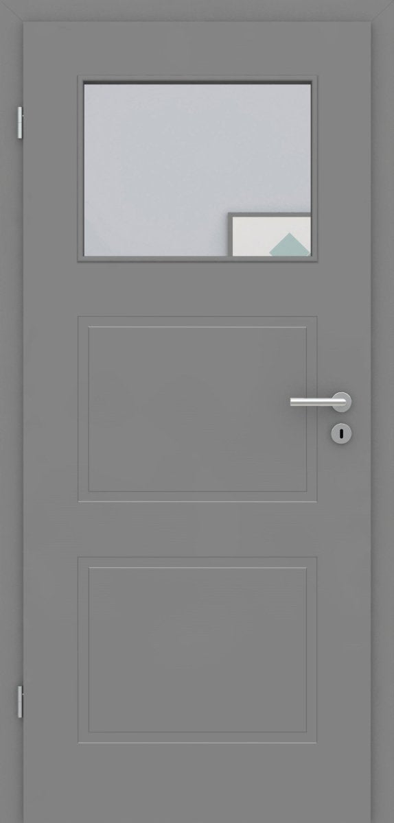 Graue Lichtausschnitt Füllungsdesigntüren - Meine Tür