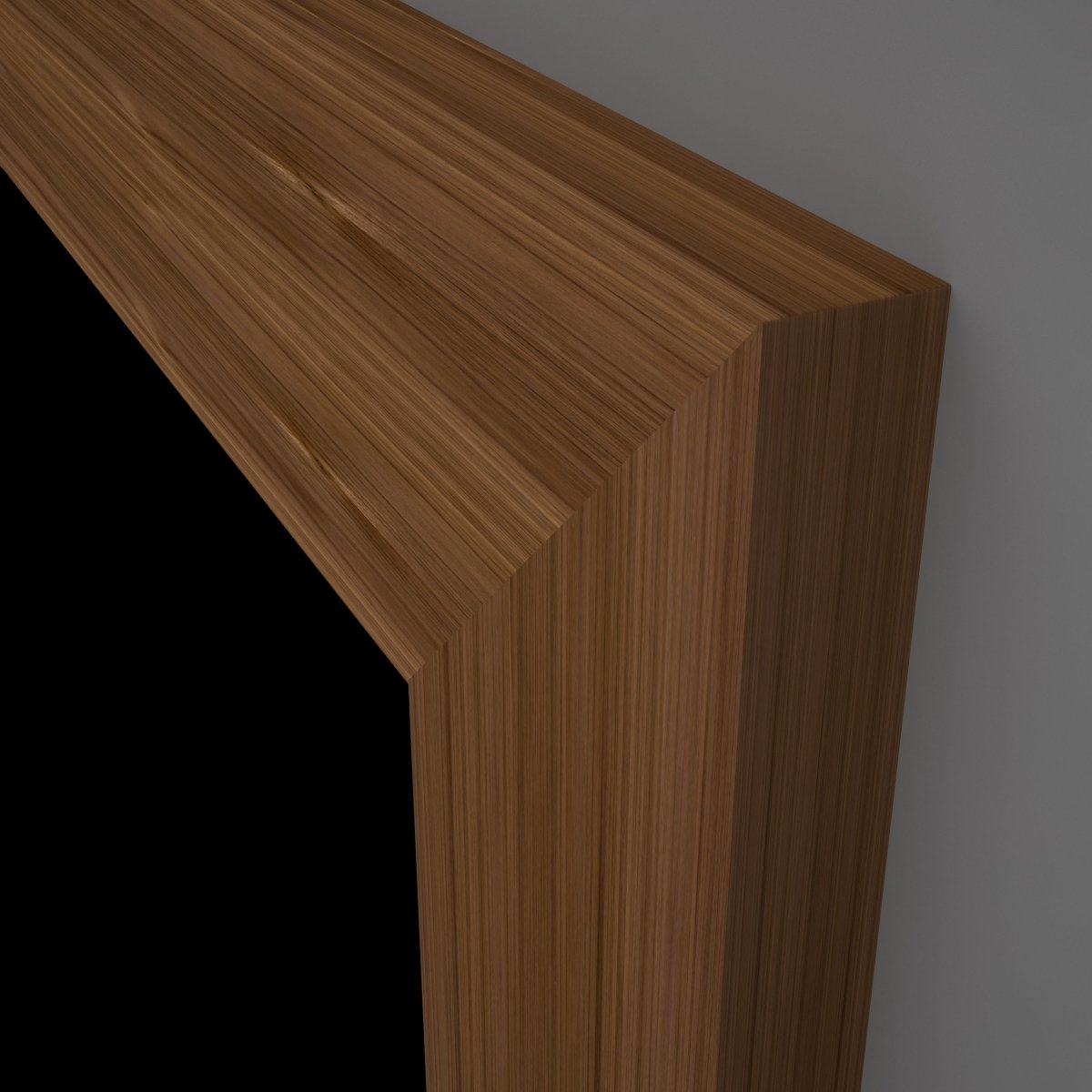 Doppelflügeltür Echtholz Amerikanisch Nussbaum lackiert LA 02 - Meine Tür