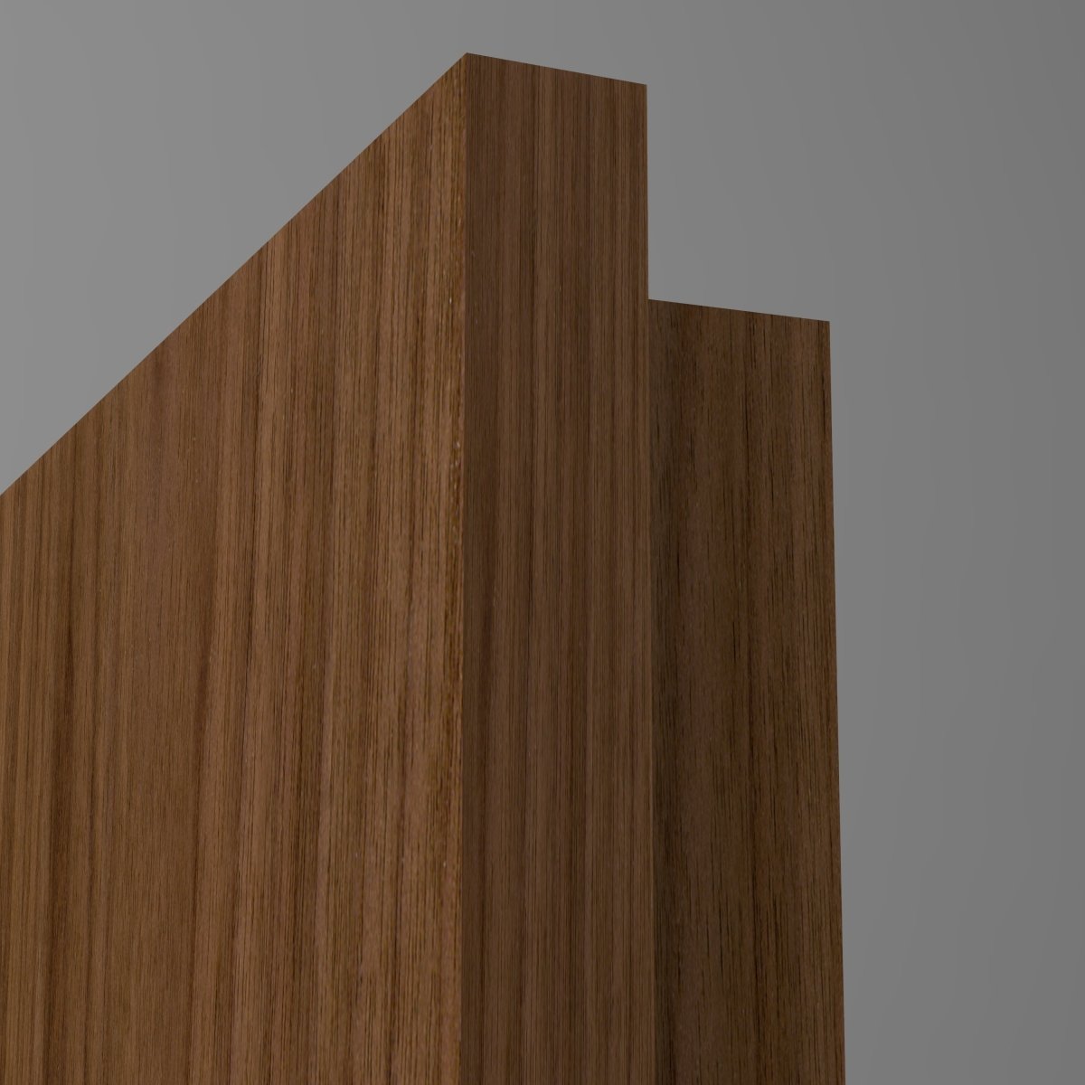 Doppelflügeltür Echtholz Amerikanisch Nussbaum lackiert LA 02 - Meine Tür