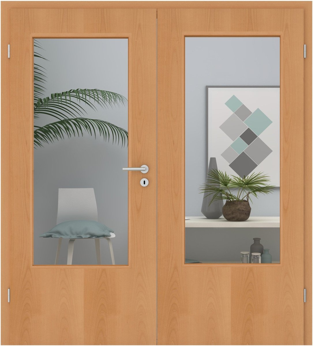 Doppelflügeltür Echtholz Buche lackiert LA - Meine Tür
