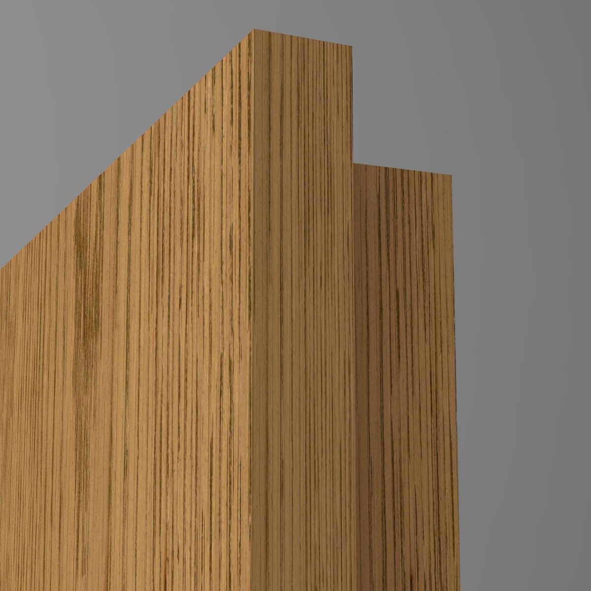 Doppelflügeltür Echtholz Eiche Rustikal P43 gebeizt LA 02 - Meine Tür