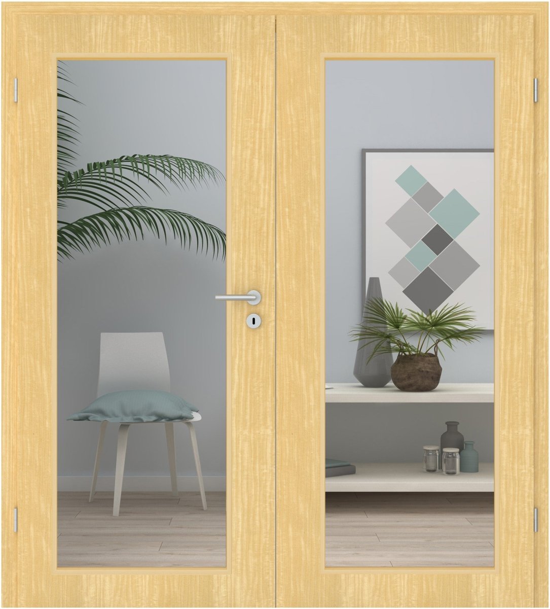 Doppelflügeltür Echtholz Limba lackiert LA XL - Meine Tür