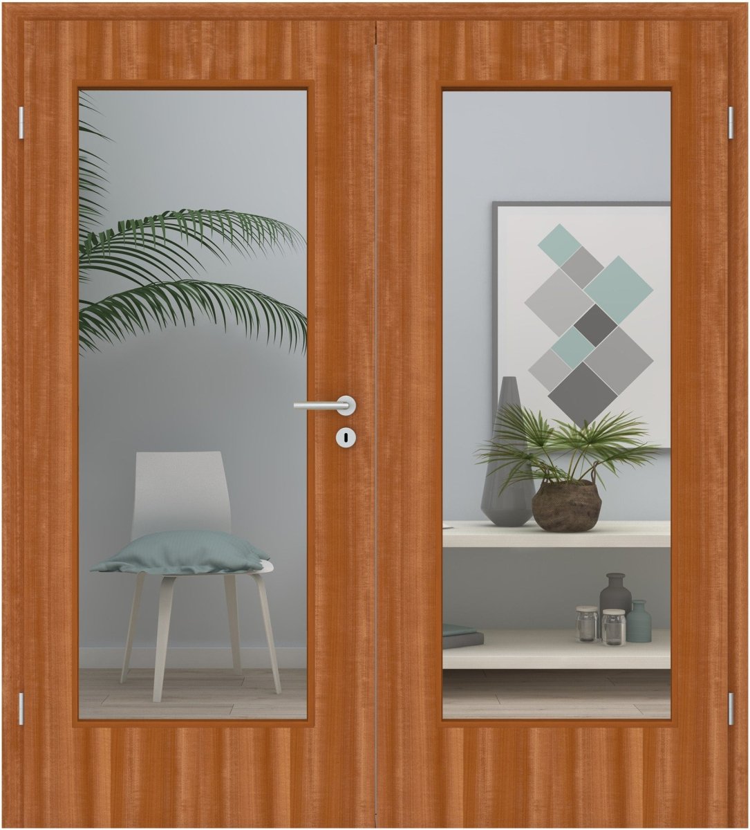 Doppelflügeltür Echtholz Macore lackiert LA 01 - Meine Tür