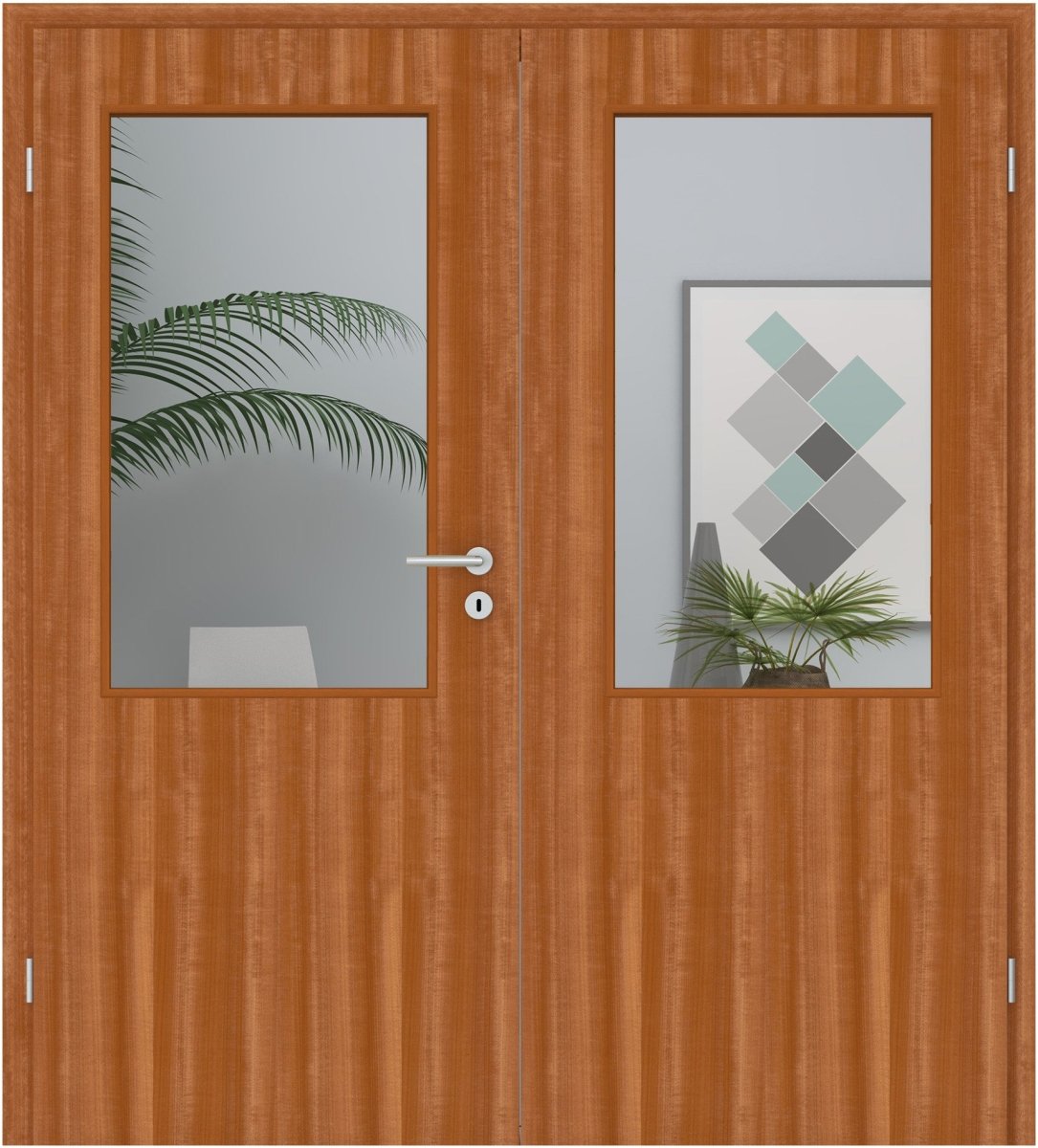 Doppelflügeltür Echtholz Macore lackiert LA 02 - Meine Tür