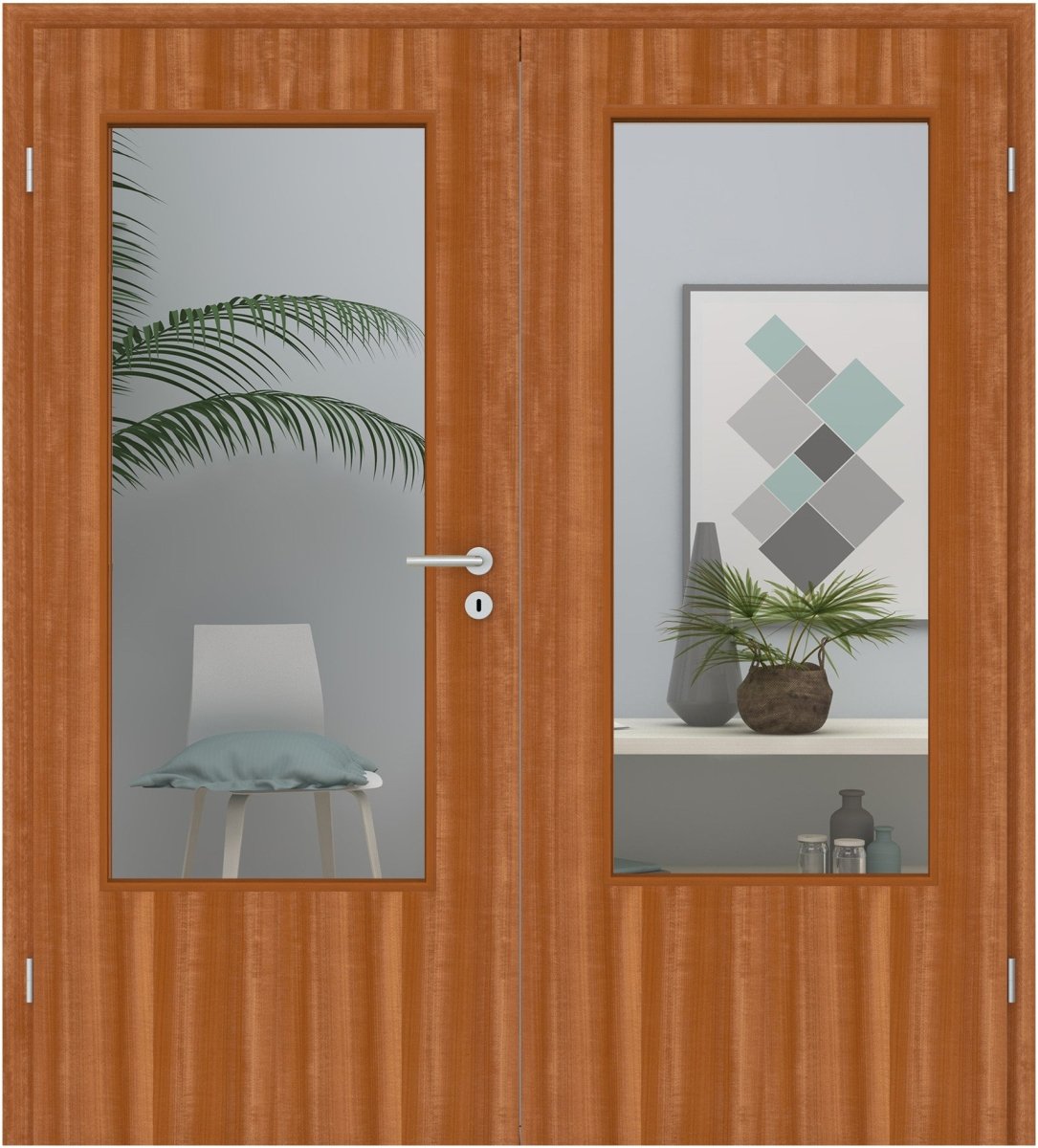 Doppelflügeltür Echtholz Macore lackiert LA - Meine Tür