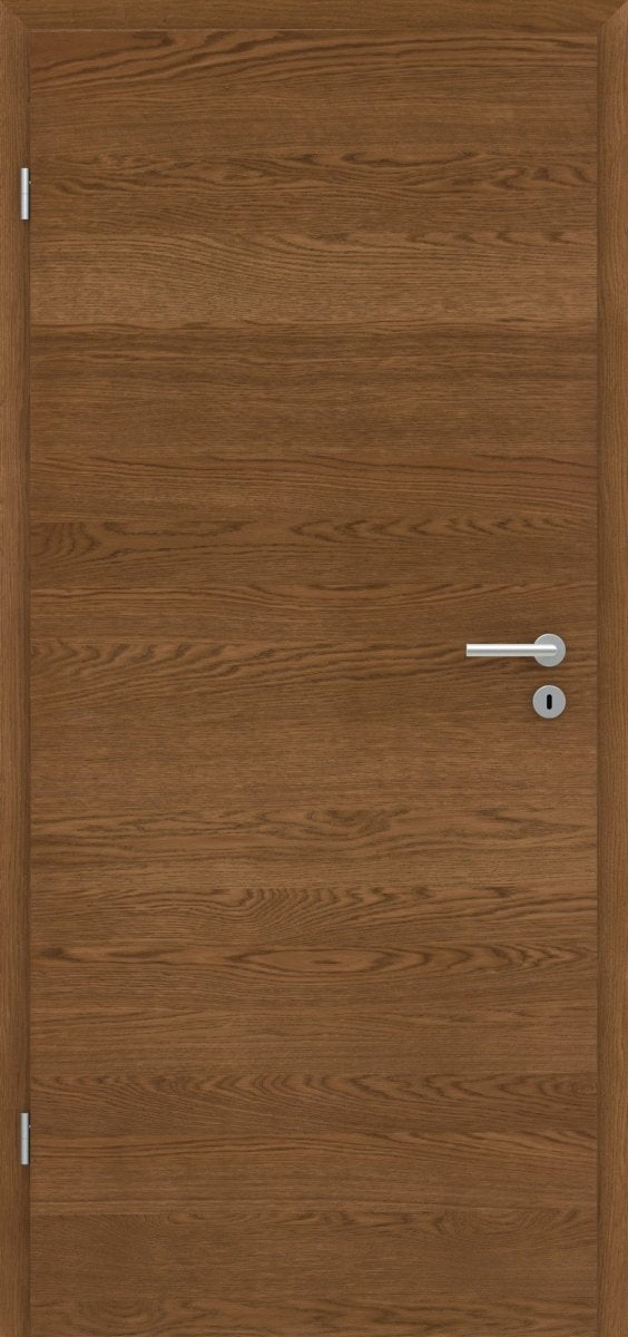 Echtholz Plankeneiche Rot/Braun matt lackiert Queroptik Innentür - Meine Tür