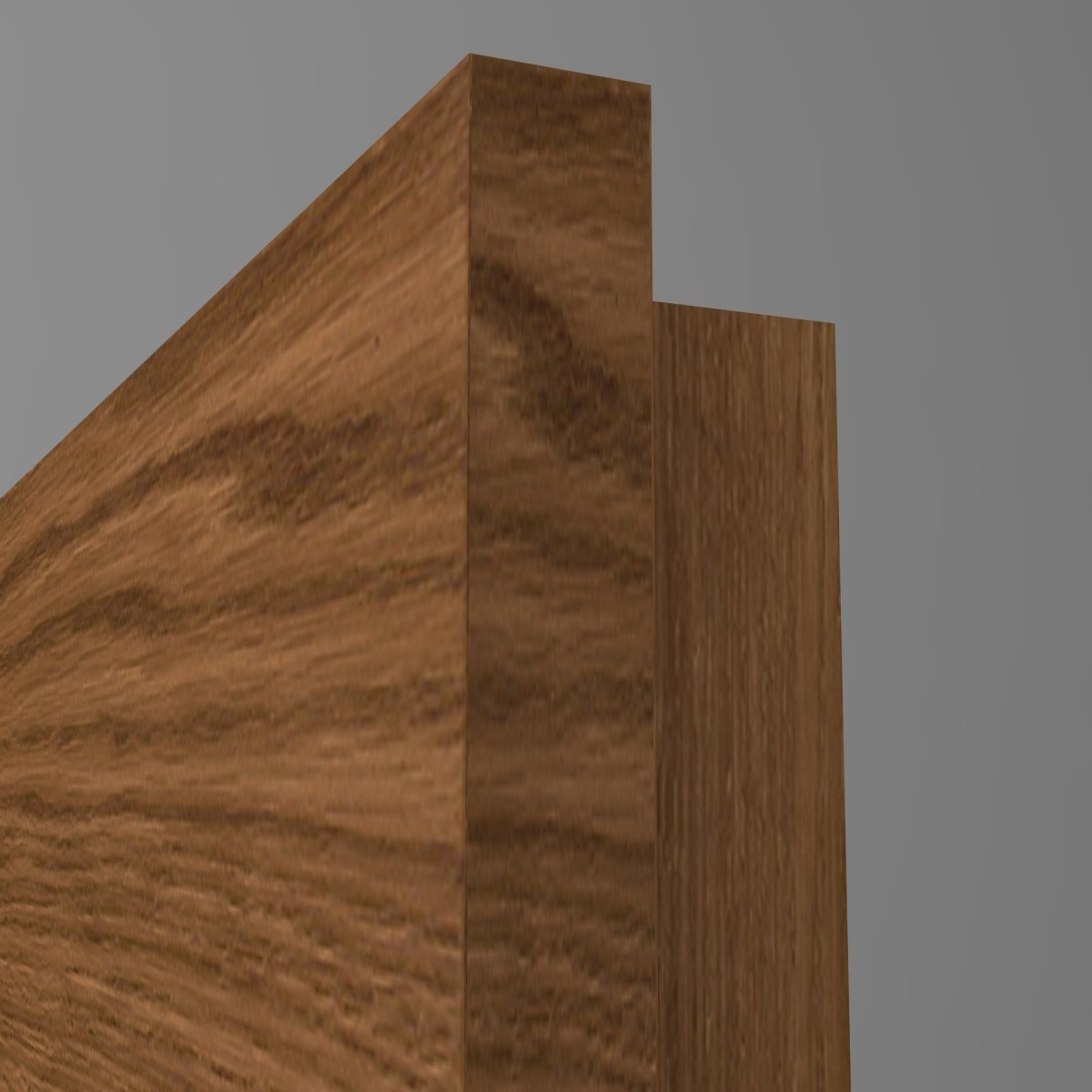 Echtholz Plankeneiche Rot/Braun matt lackiert Queroptik Innentür - Meine Tür