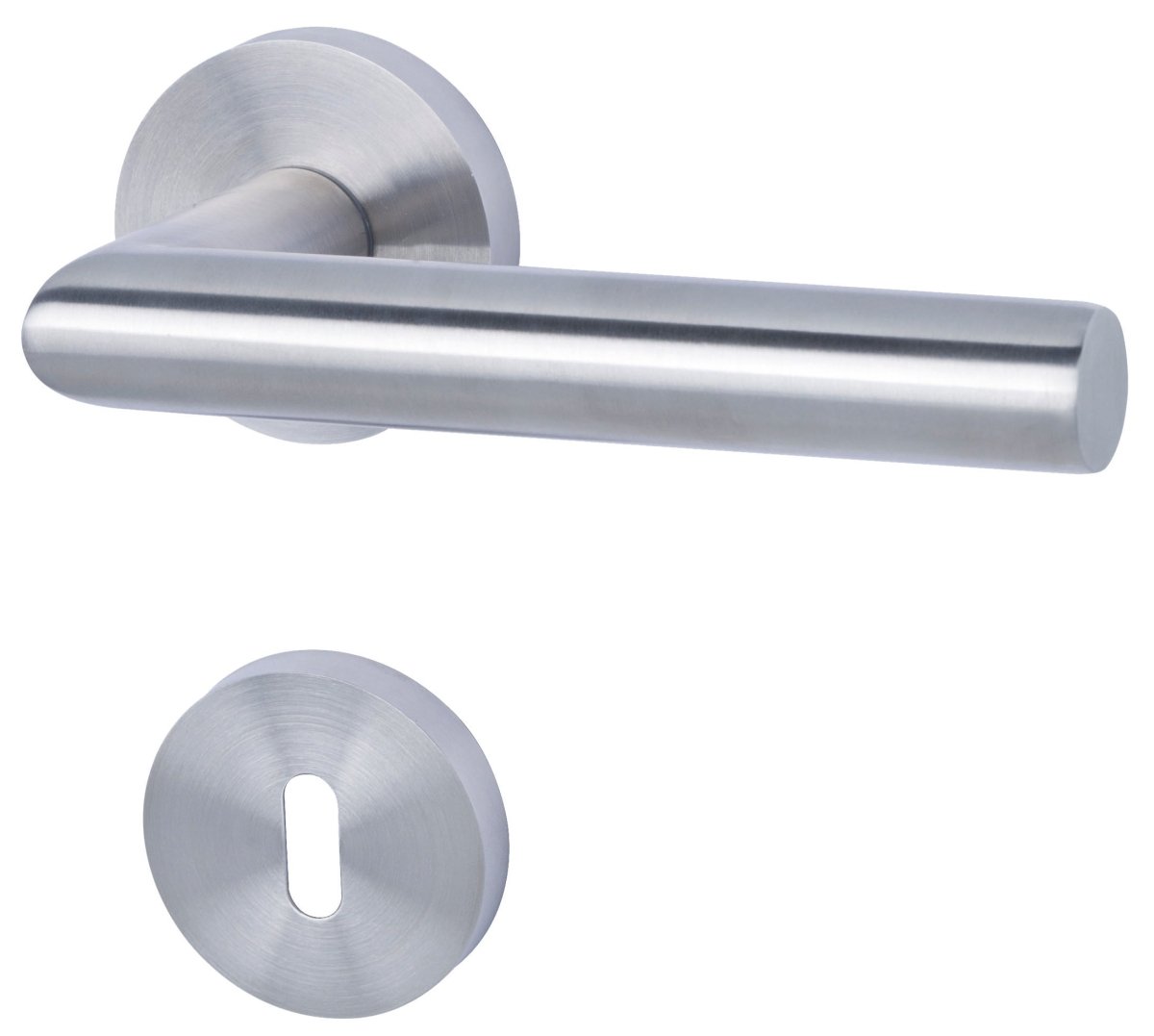 LEBO Light 15 Weißlack RAL 9016 Design-Innentür mit Zarge und Türgriff
