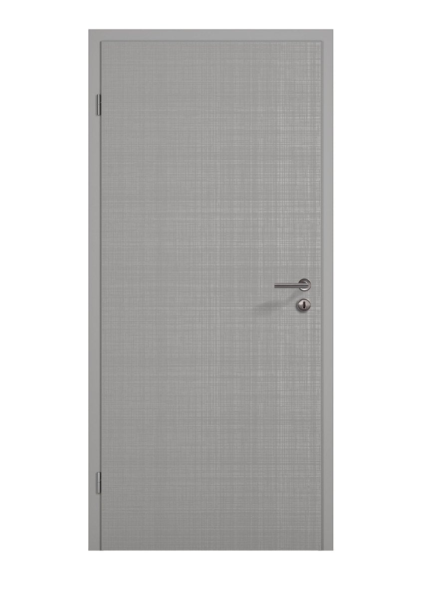 LEBO Versio Cotton-Like Hygge grau Tür mit Zarge und Beschlag - Meine Tür