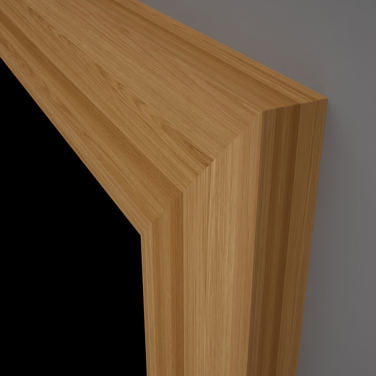 Zarge Echtholz Plankeneiche geölt mit eckiger Kante - Meine Tür