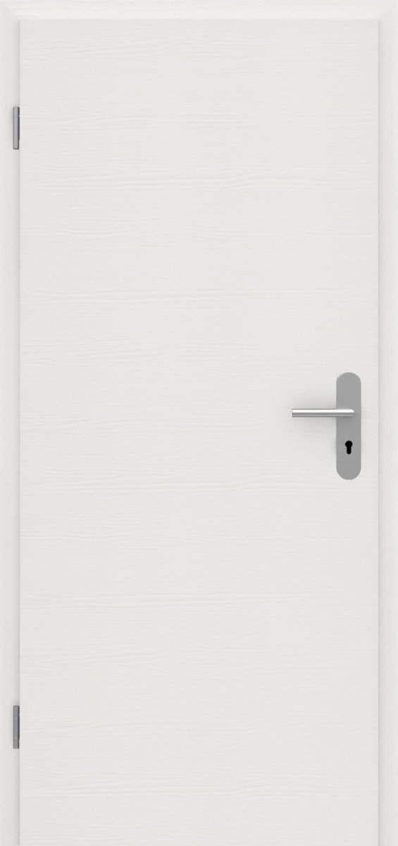 Brandschutz-Tür mit Zarge CPL Brillantweiß Queroptik - Meine Tür