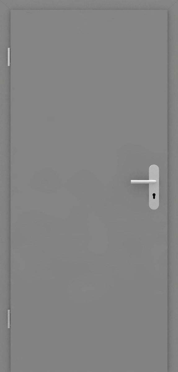 Brandschutz-Tür mit Zarge Grau lackiert RAL 7037 - Meine Tür