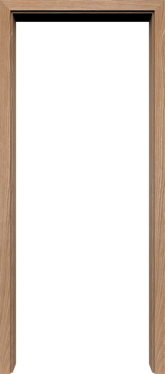 Durchgangszarge Echtholz Asteiche matt lackiert mit eckiger Kante EE - Lebo - Meine Tür