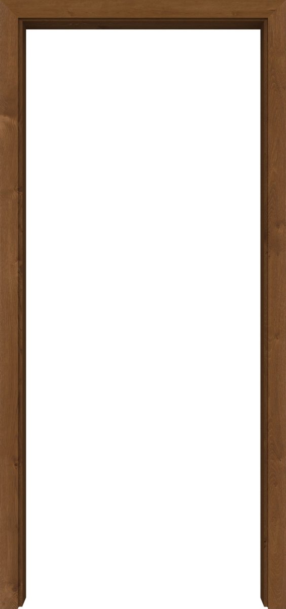 Durchgangszarge Echtholz Asteiche Rot/Braun matt lackiert mit eckiger Kante - Meine Tür