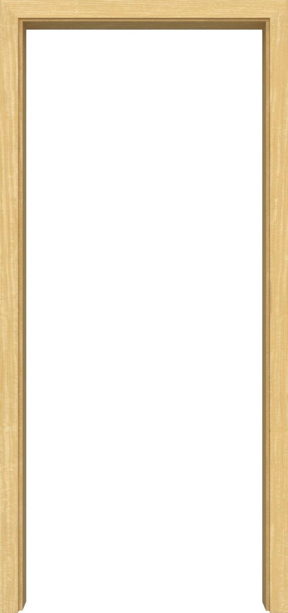 Durchgangszarge Echtholz Limba lackiert mit eckiger Kante - Meine Tür