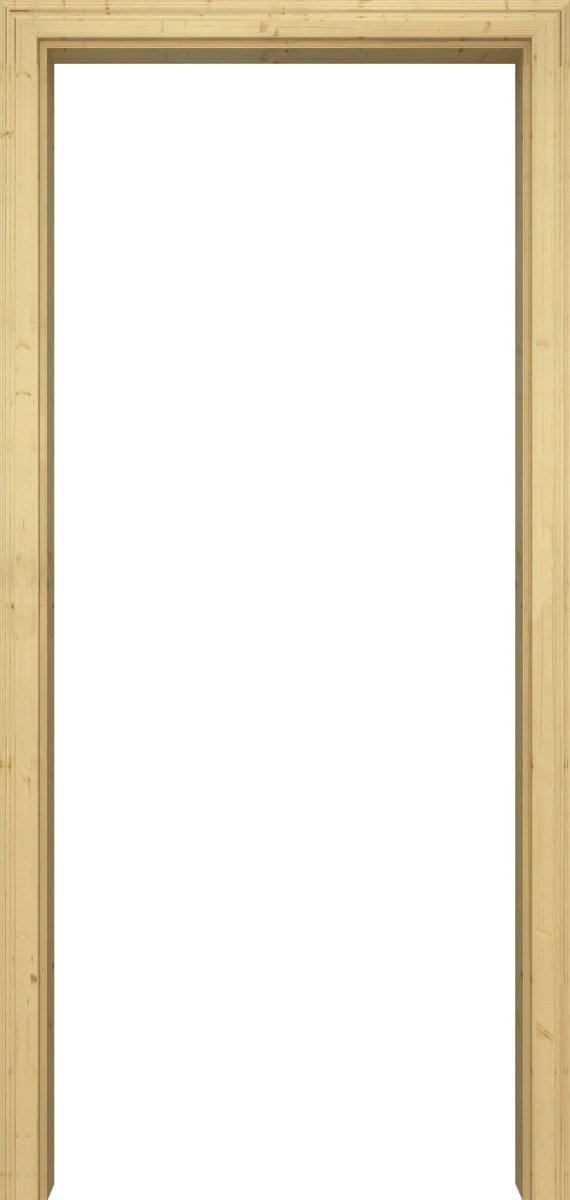 Durchgangszarge Kiefer Massivholz lackiert mit profilierter Bekleidung - Meine Tür
