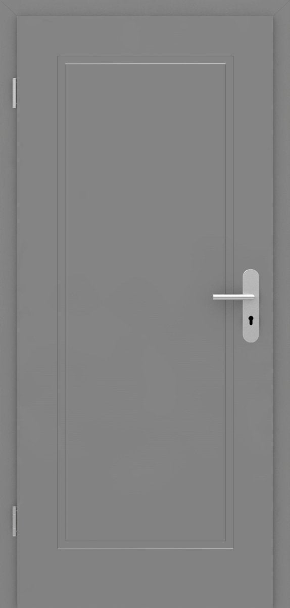 Einbruchschutz RC2 Tür mit Zarge Bern1F Grau RAL 7037 - Meine Tür