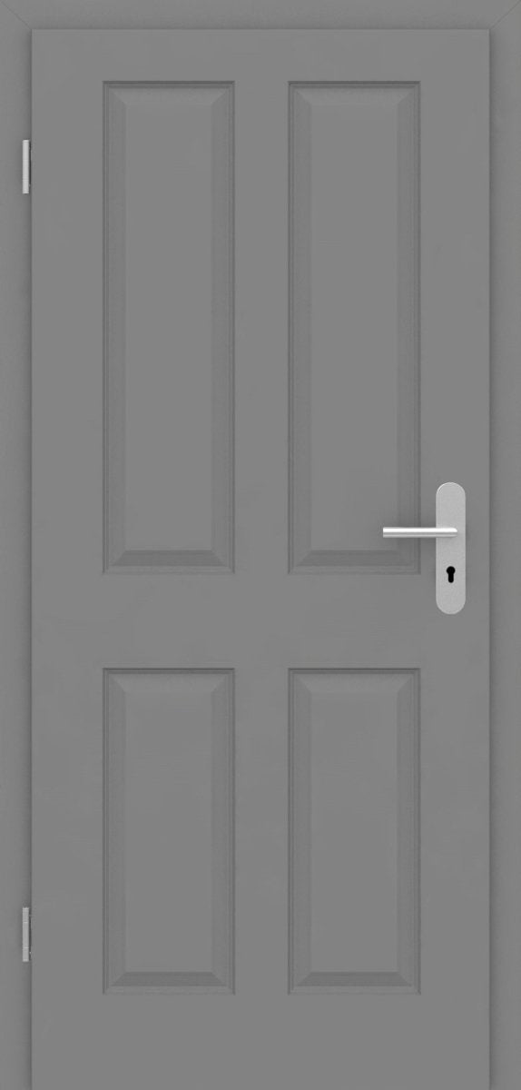 Einbruchschutz RC2 Tür mit Zarge Kallax 4F Stiltür Grau 7037 - Meine Tür