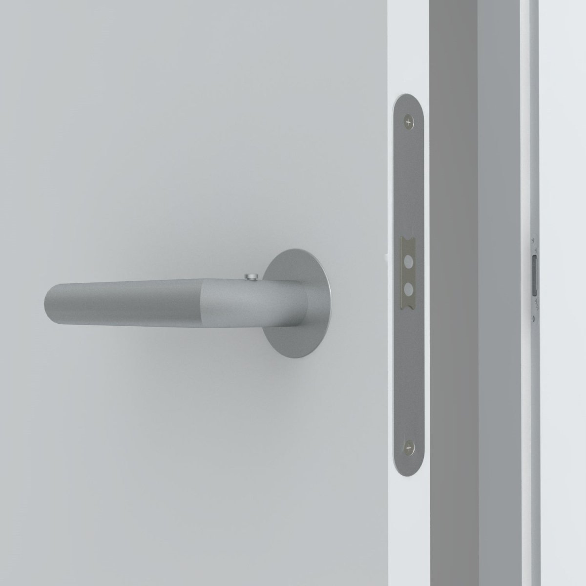 Stumpfeinschlagende Tür mit Zarge CPL Weißlack RAL 9003 - Meine Tür