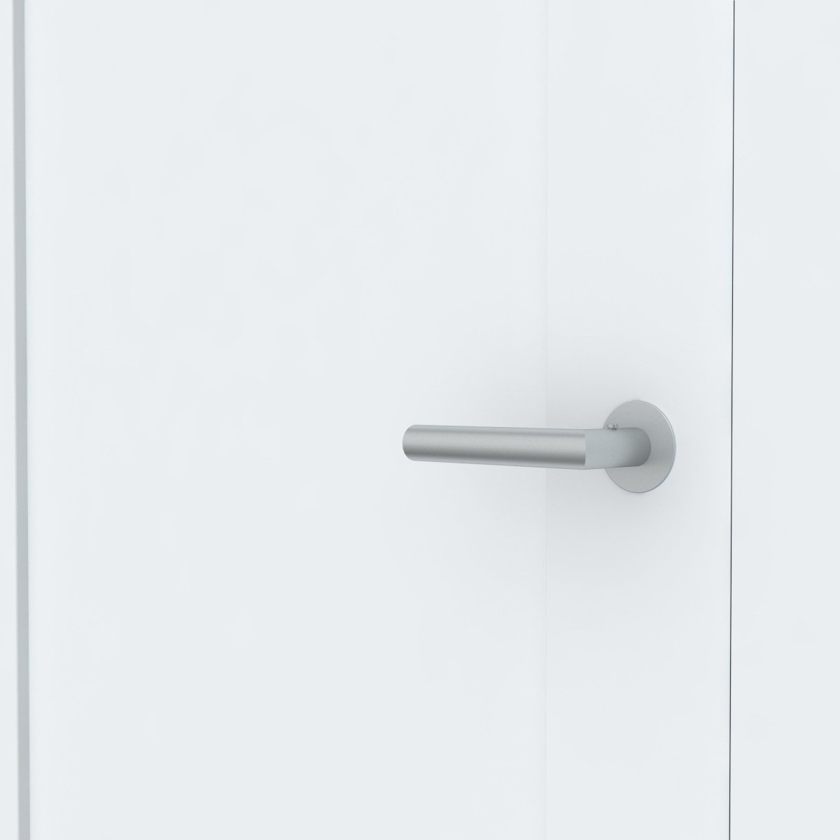 Stumpfeinschlagende Tür mit Zarge CPL Weißlack RAL 9003 Bergamont 1G - Meine Tür