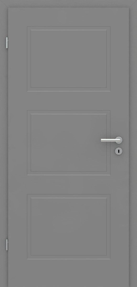 Tür mit Zarge Bern 3F Grau RAL 7037 - Meine Tür