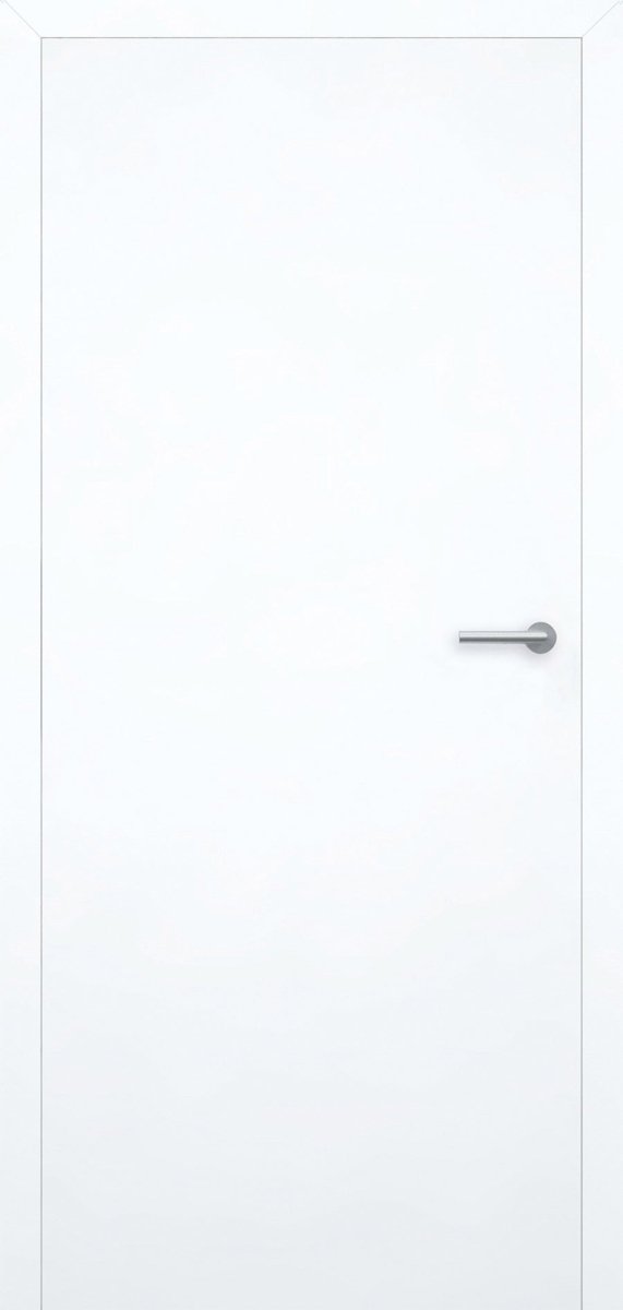 Tür mit Zarge CPL Weißlack RAL 9003 Stumpfeinschlagend - Meine Tür