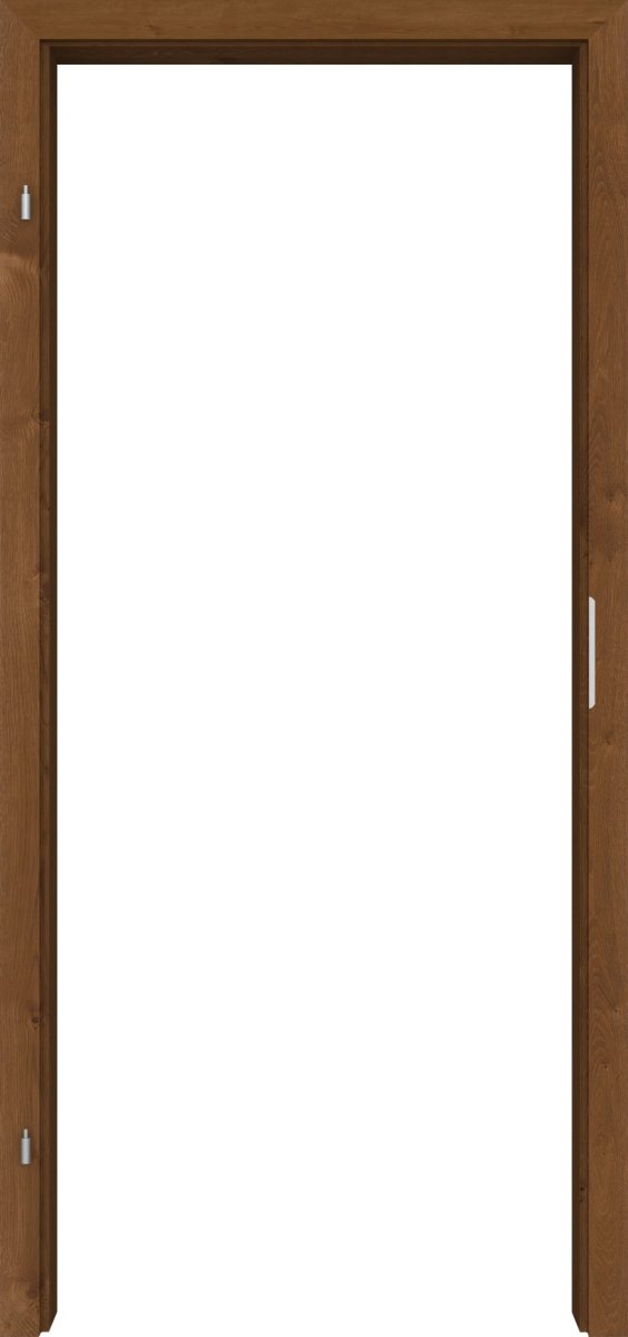 Tür mit Zarge Echtholz Asteiche Rot/Braun matt lackiert - Meine Tür