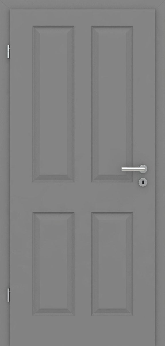 Tür mit Zarge Kallax 4F Stiltür Grau 7037 - Meine Tür