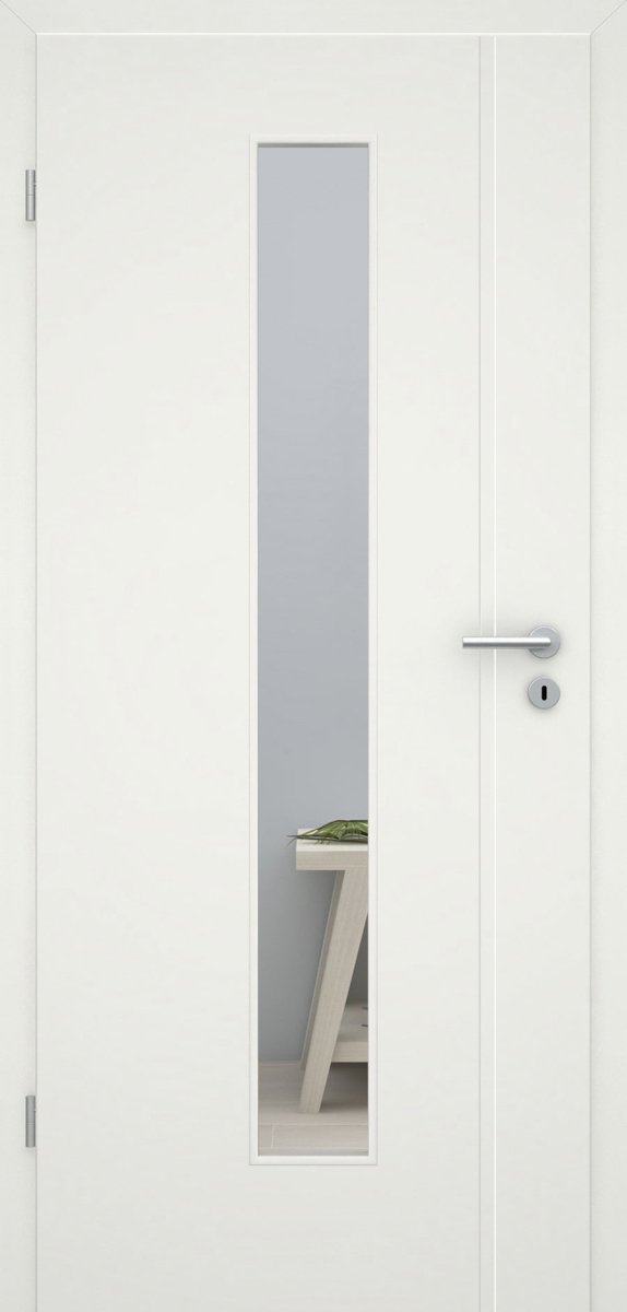 Tür mit Zarge Molgan SF1 LA 08M Weißlack RAL 9010 Design-Innentür - Meine Tür