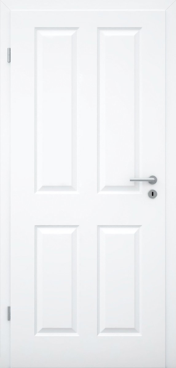Tür mit Zarge Oslo 4G Premium Weißlack RAL 9003 Stiltür - Meine Tür