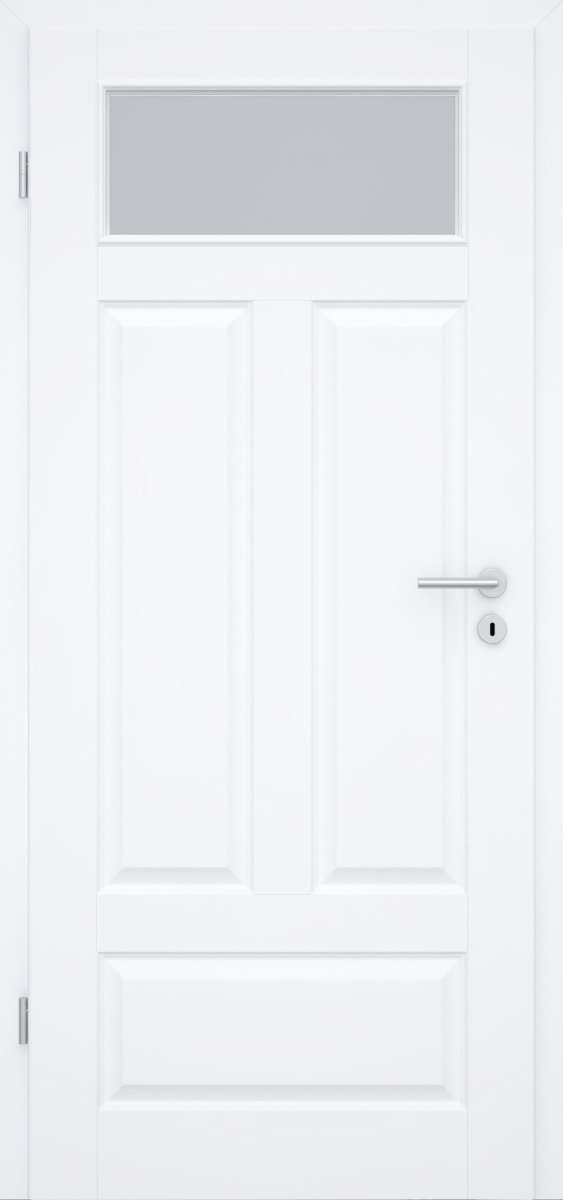 Tür mit Zarge Oslo 4GAD 1LA Premium Weißlack RAL 9003 Stiltür - Meine Tür