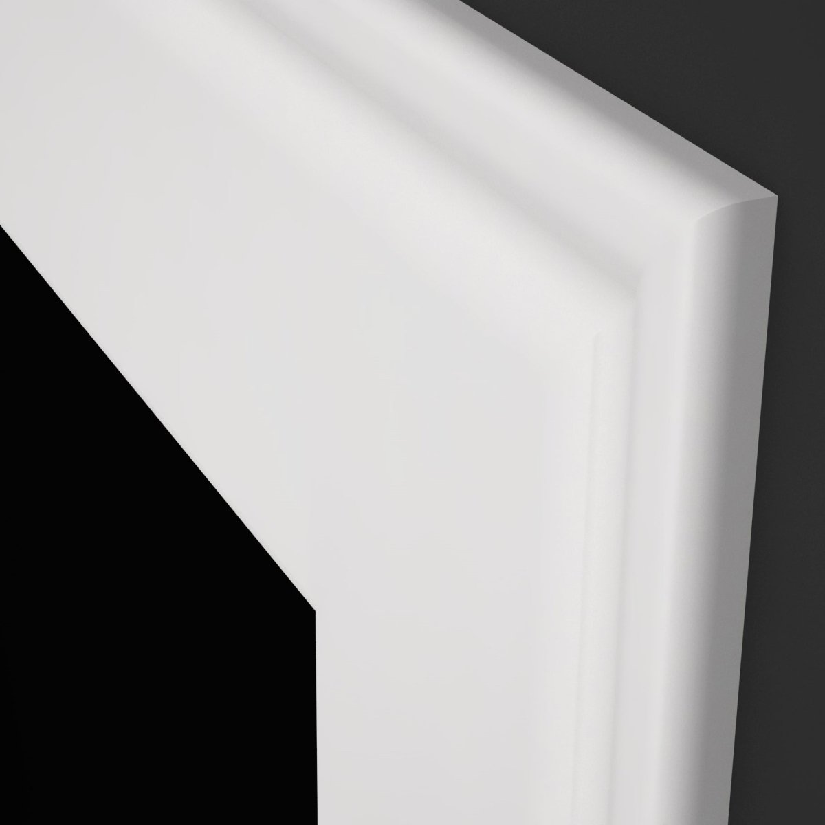 WE-Tür Zarge CPL Weißlack RAL 9010 mit profilierter 90 mm Bekleidung D1 - Meine Tür