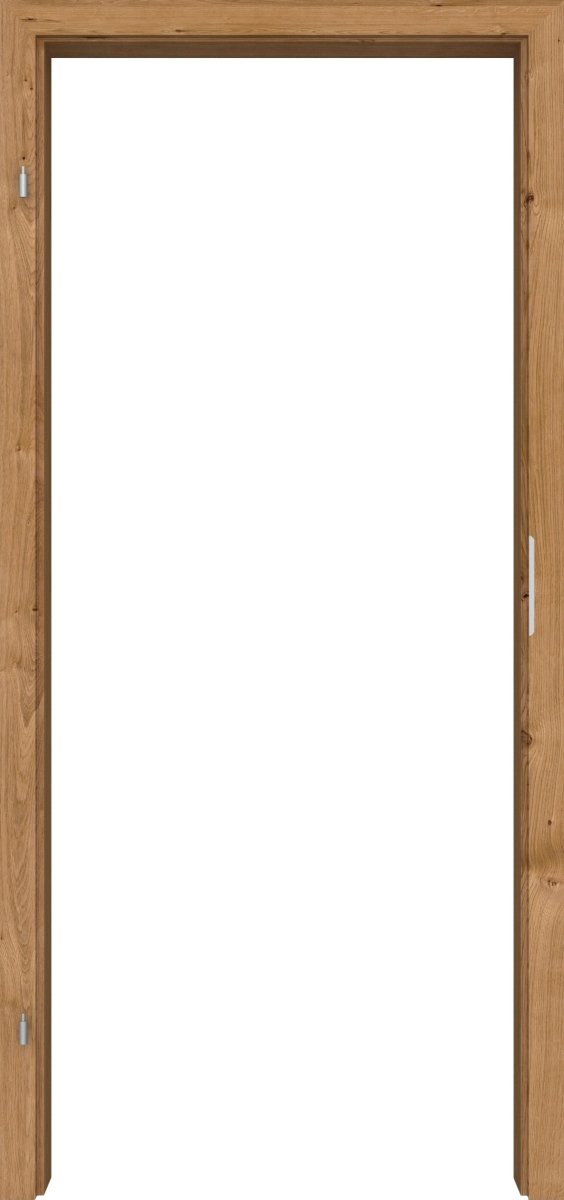 WE-Tür Zarge Echtholz Asteiche matt lackiert mit eckiger Kante - Meine Tür