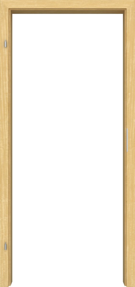 WE-Tür Zarge Echtholz Limba lackiert mit eckiger Kante - Meine Tür