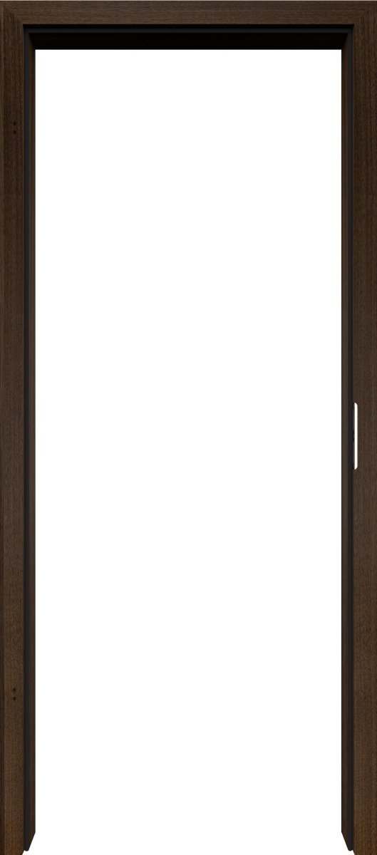 WE-Türzarge Echtholz Räuchereiche matt lackiert mit eckiger Kante EE - Lebo - Meine Tür