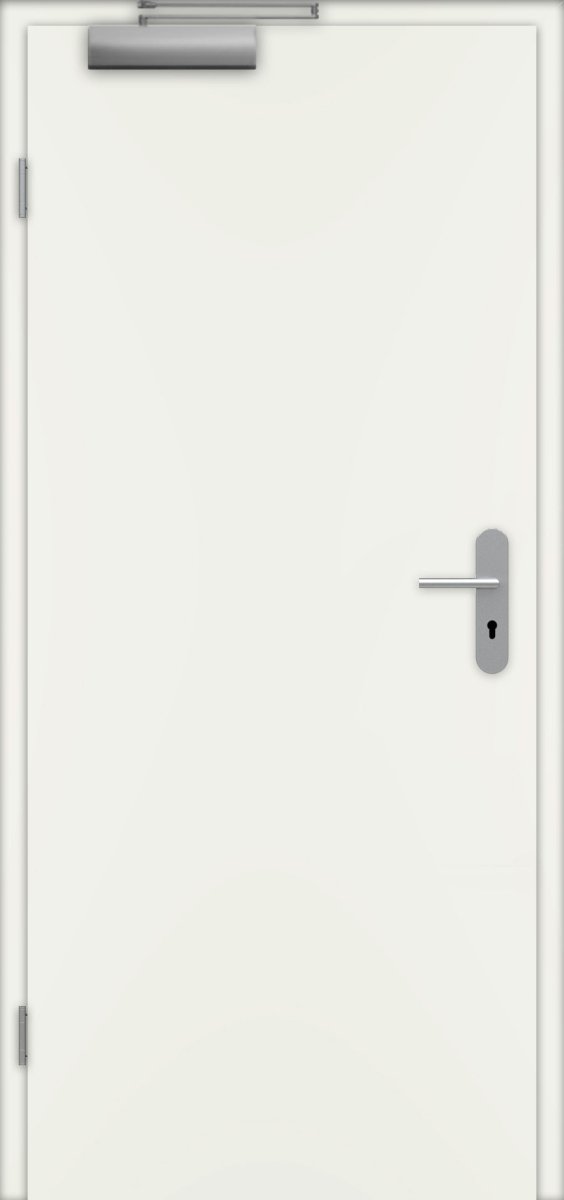 Wohnungseingangstür mit Zarge Weißlack RAL 9010 - Garant - Meine Tür