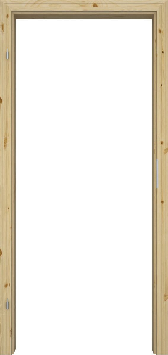 Zarge Fichte astig Massivholz lackiert mit profilierter Bekleidung - Meine Tür